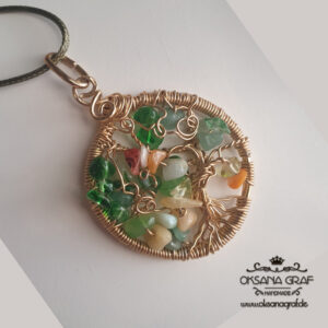 Handgefertigter/ Handgemachter Schmuck, Halsketten, Lebensbaum, Harz Halskette, Harz Schmuck, Epoxidharz, Geschenk für Sie, Geburtstagsgeschenk, Anhänger kette, modern, original von Oksana Graf