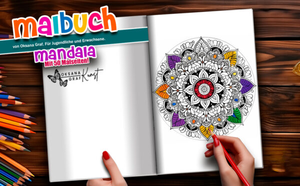 mandala einfach ausmalen malbuch
