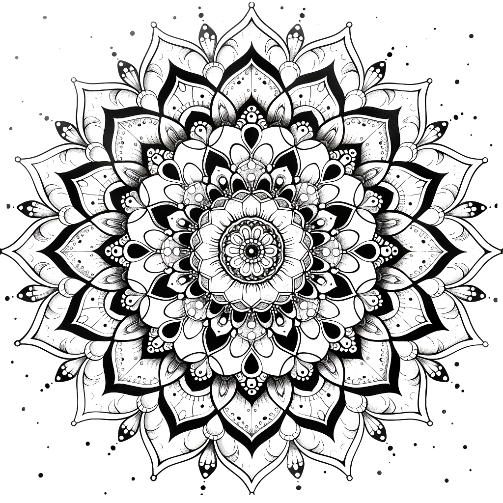 Kostenlose Malvorlagen aus Malbuch Mandala -2