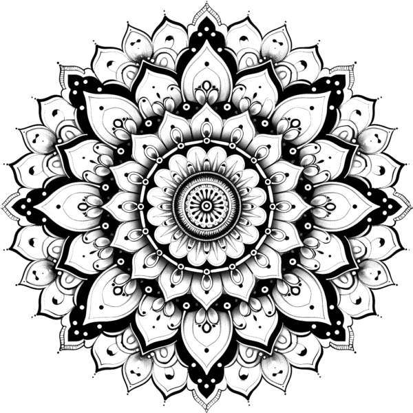 Kostenlose Malvorlagen aus Malbuch Mandala -1