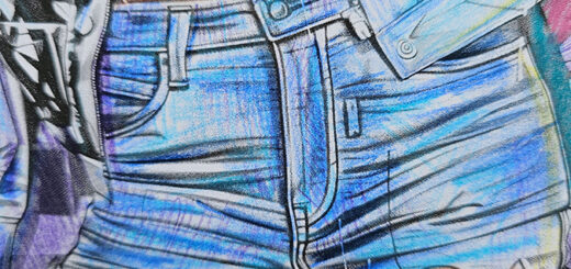 Malbuch ausmalen jeans Textur Darstellung, tutorial