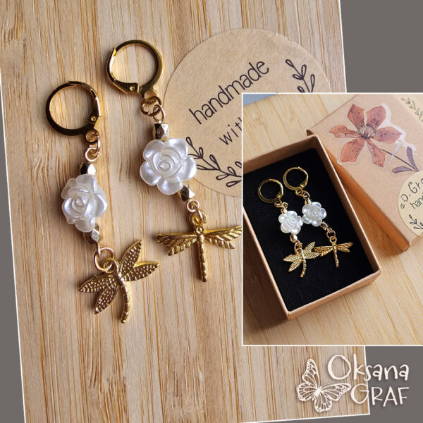 Moderne Damen Ohrringe, gold, perle, design schmuck, handmade, Hochzeit schmuck, Geschenk Idee