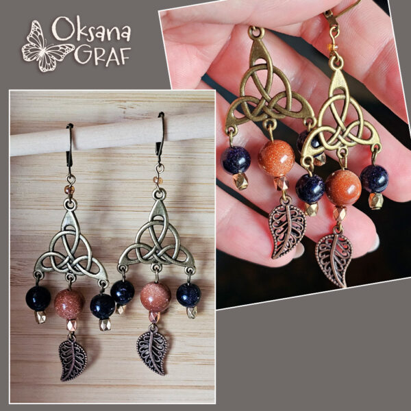 Handmade Antik-Schmuck Set 
Natürliche blaue Sandstein, Aventurin und antik Bronze. Ein perfektes Unikat für alle, die handgefertigten Schmuck lieben! ✨

Materialien: Natürliche Aventurin, Natürliche blaue Sandstein, Messing
Farben: Braun, Blau, Antik Bronze
